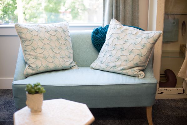 Pastel Blue Sofa Corner